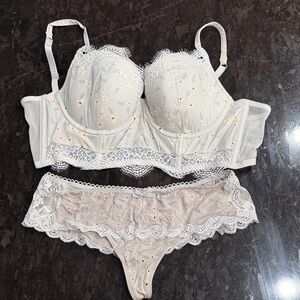 Victoria’s Secret foil blossom lingerie set